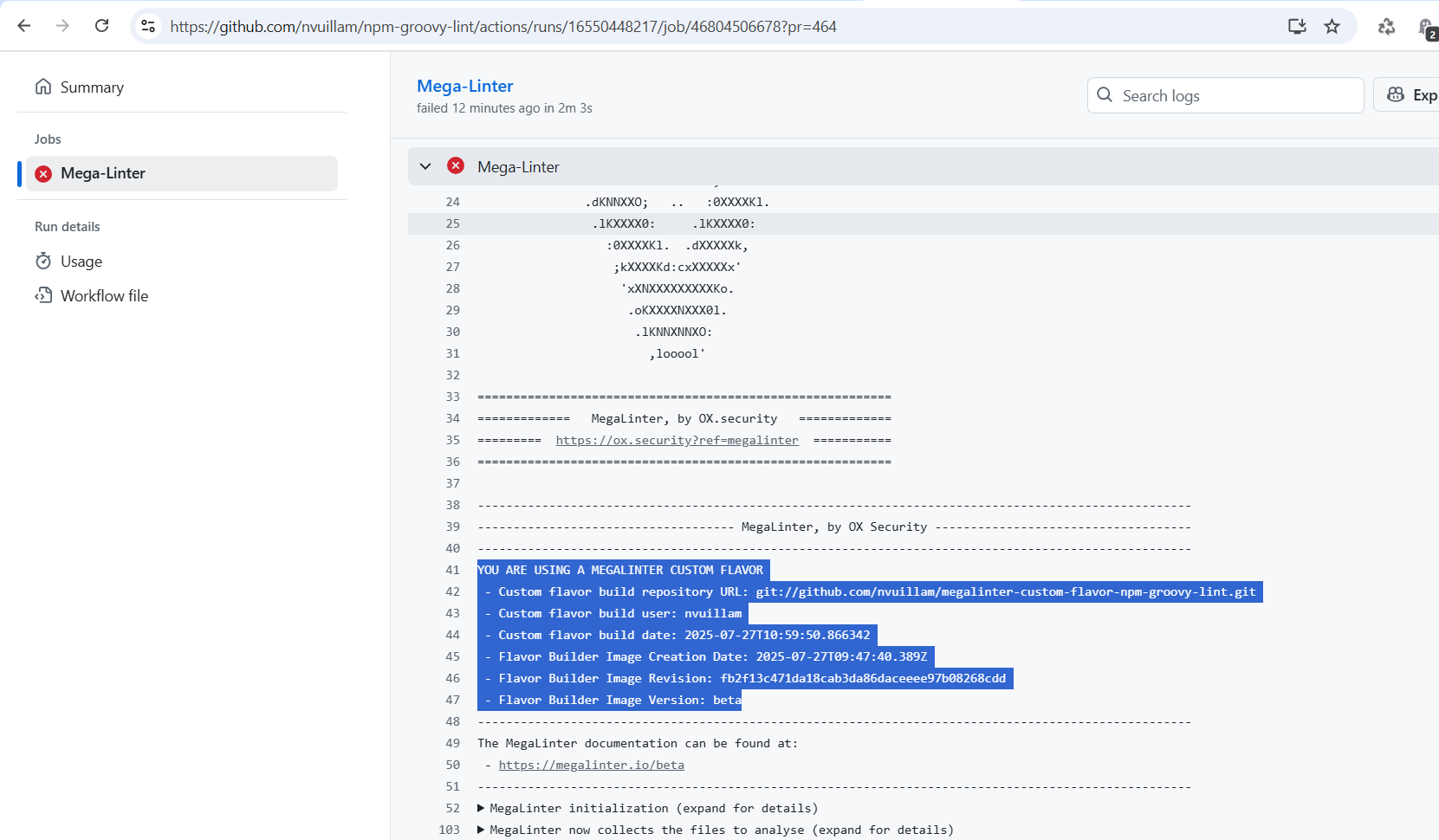 Running a custom flavor workflow